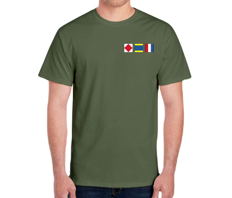 FDT Nautical Flag Short Sleeve T-Shirt: Small Logo